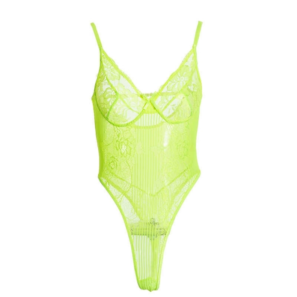 Lace lingerie body suit